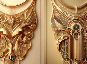 The Influence of Art Nouveau and Art Deco on Gold Necklace Designs