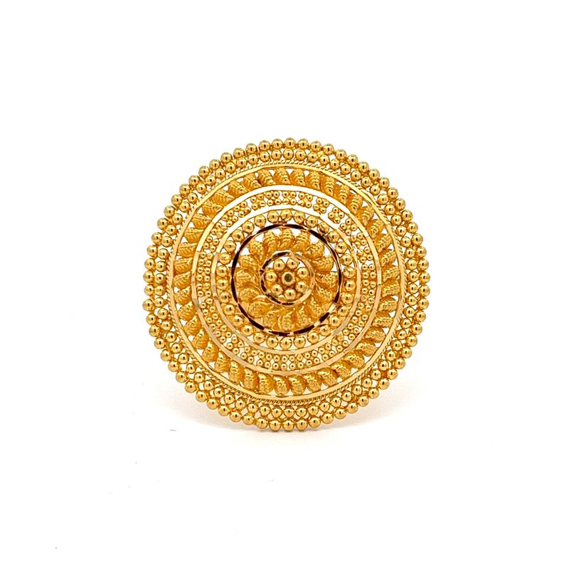 Vintage Success Gold Ring | Mustafa Jewellery Malaysia