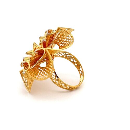 Ottoman Essence Gold Ring - Left