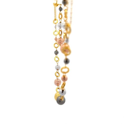 Beaded Harmony Gold Necklace - Right
