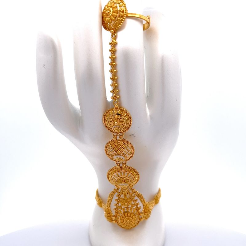 Grace Of Gold Haath Phool | Mustafa Jewellery Malaysia