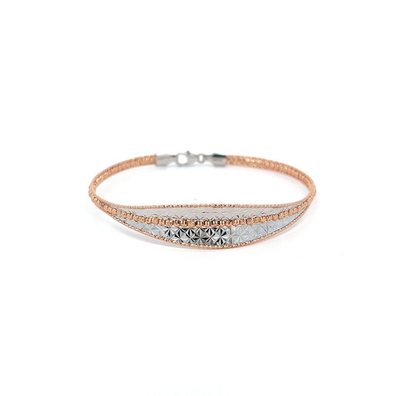 Venetian Glow Gold Lightweight Bangle - Front