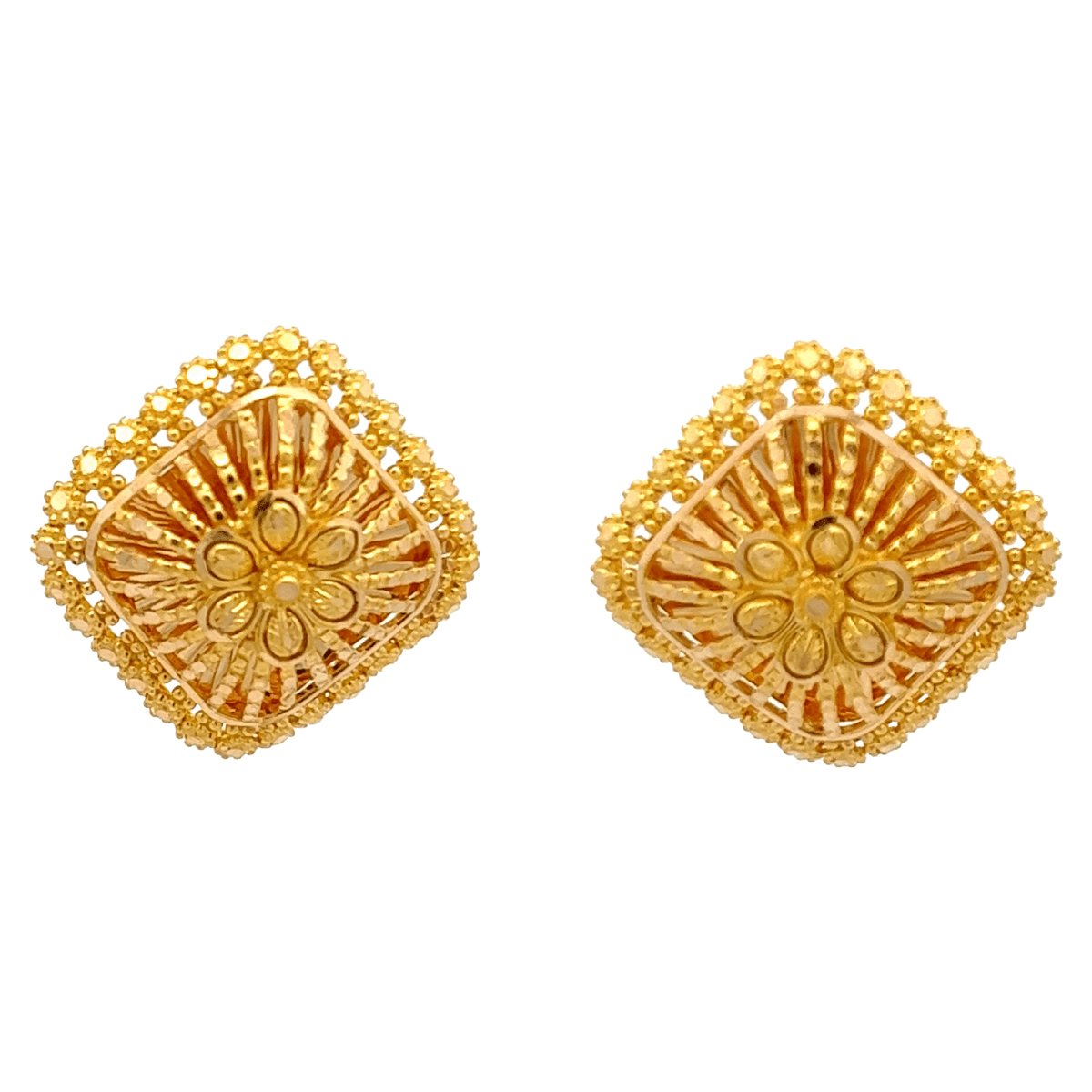 Silken Web Ear Studs | Mustafa Jewellery Malaysia