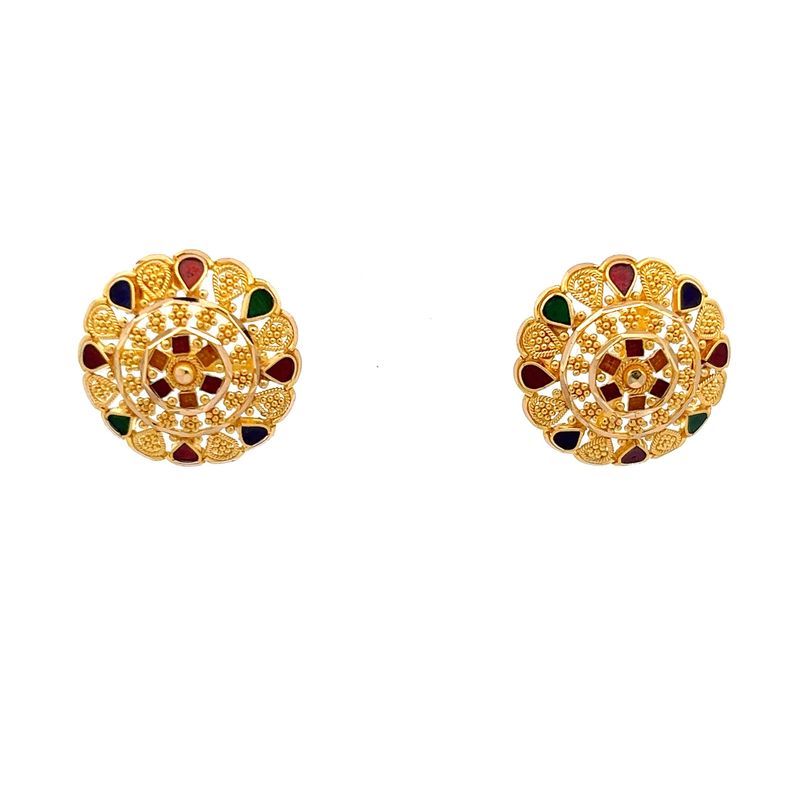 Myriad Shine Stud Earrings | Mustafa Jewellery Malaysia