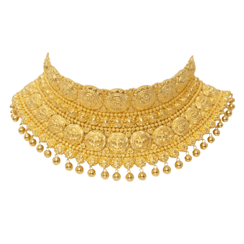 Mystic Reverie Gold Choker | Mustafa Jewellery Malaysia