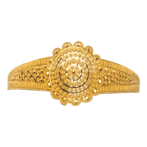 Enchanting Cascade Gold Bangle | Mustafa Jewellery Malaysia