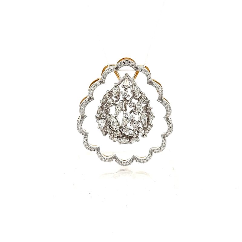 Exquisite Elegance Diamond Pendant - Front