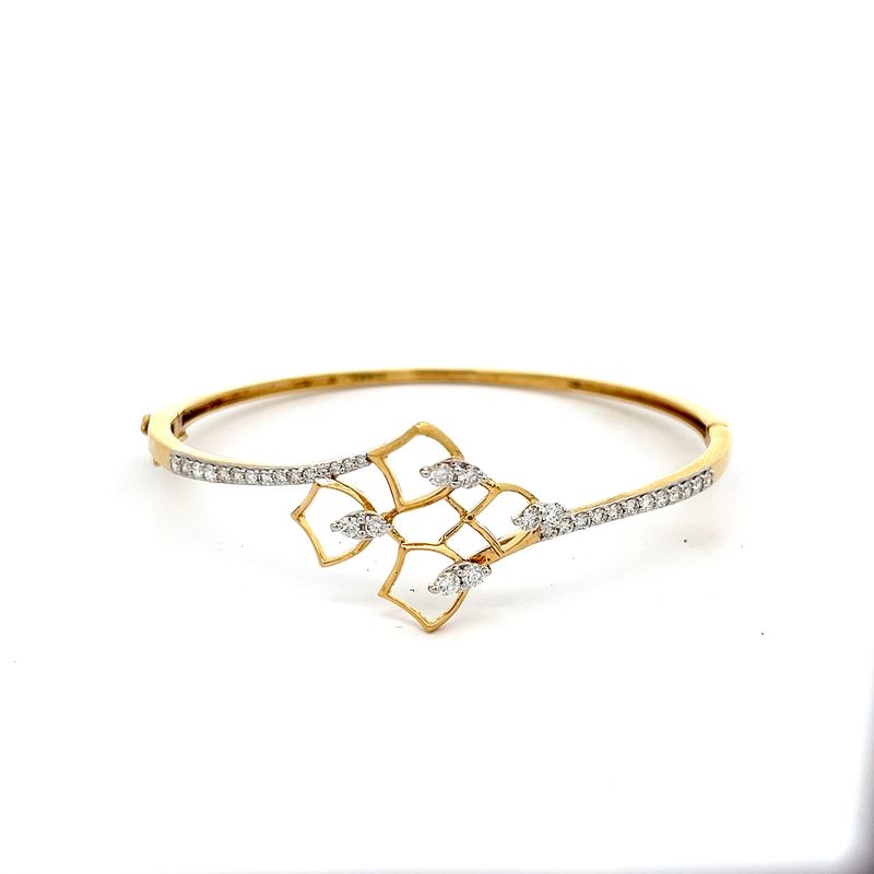 Diamond Cascade Bangle | Mustafa Jewellery Malaysia