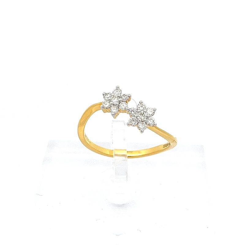 Glittering Diamond Ring - Left View