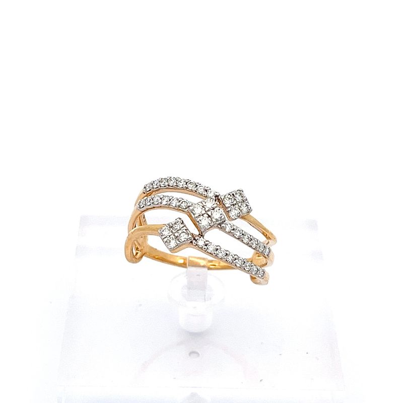 Graceful Diamond Ring - Front View