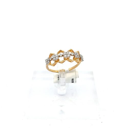 Whimsical Diamond Ring - Front View