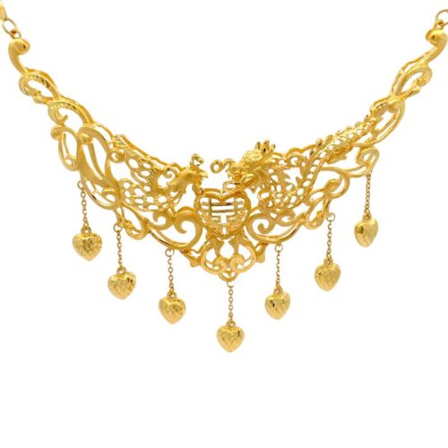 Dynasty Gold Necklace | Mustafa Jewellery Malaysia