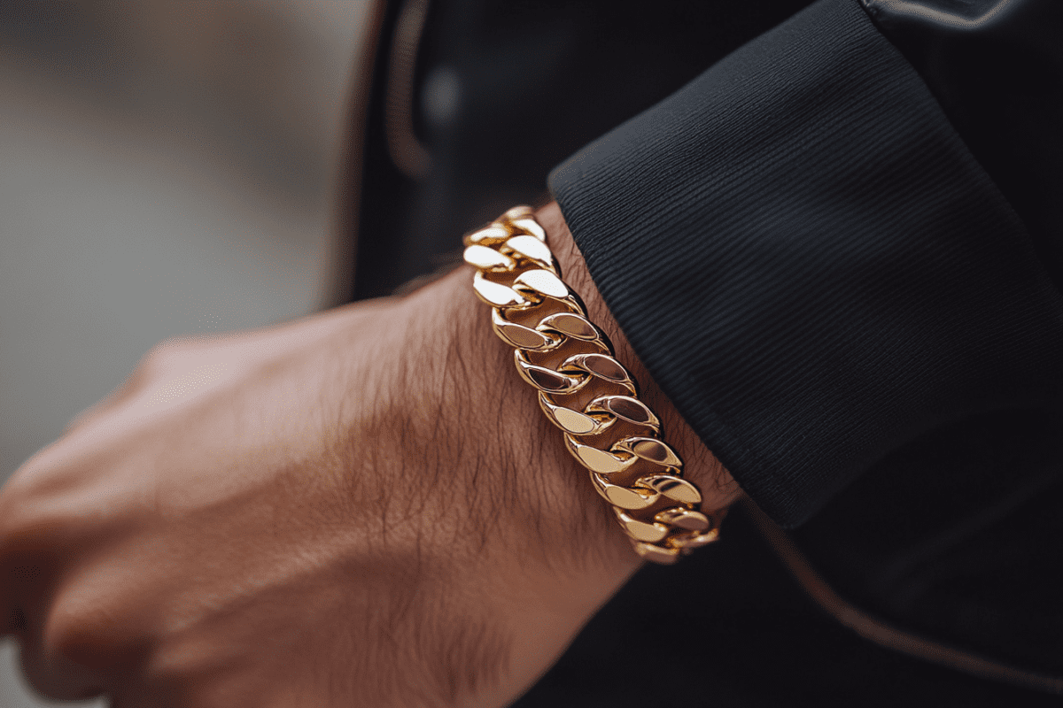 10 Most Stylish Gold Bracelet Designs for Men - Mustafa Jewellery Malaysia
