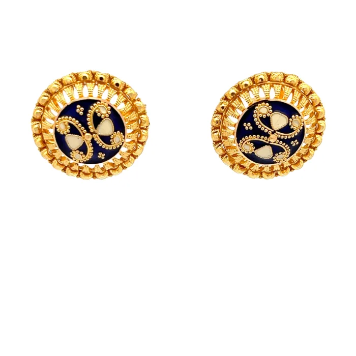 Golden Fortuna Earrings | Mustafa Jewellery Malaysia