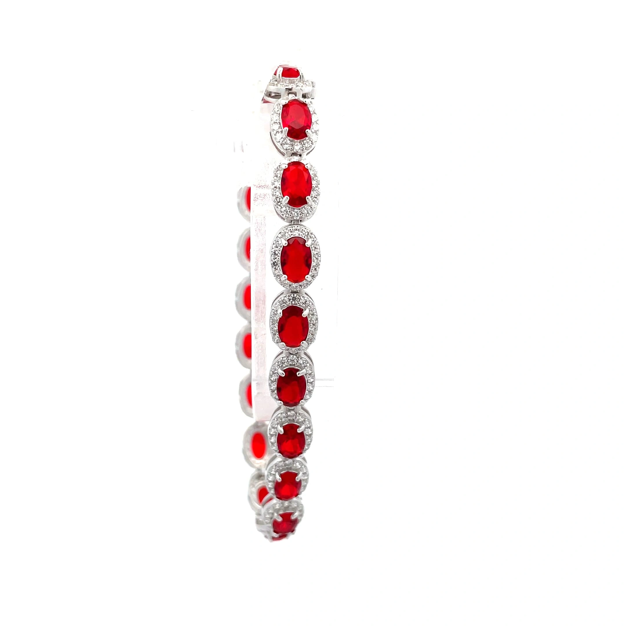 Rantai Tangan Perak Crimson Embrace | Mustafa Jewellery Malaysia