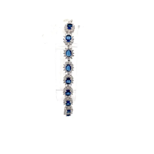 Rantai Tangan Perak Azure Serenity | Mustafa Jewellery Malaysia