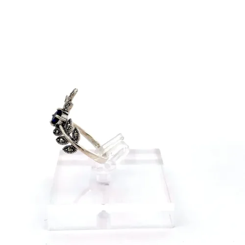 Enchanted Sapphire Silver Ring - Left
