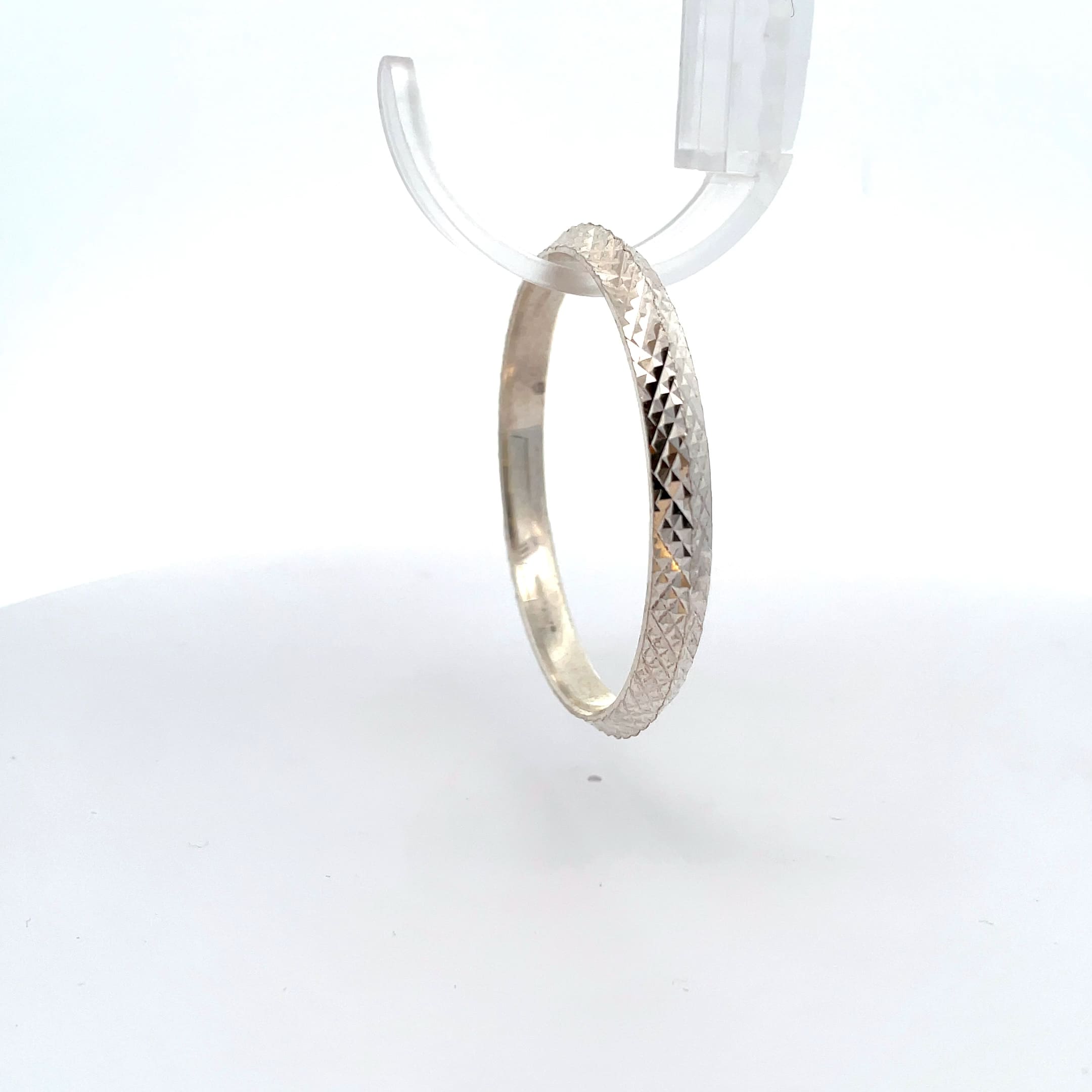 Grace Silver Baby Bangle - Right