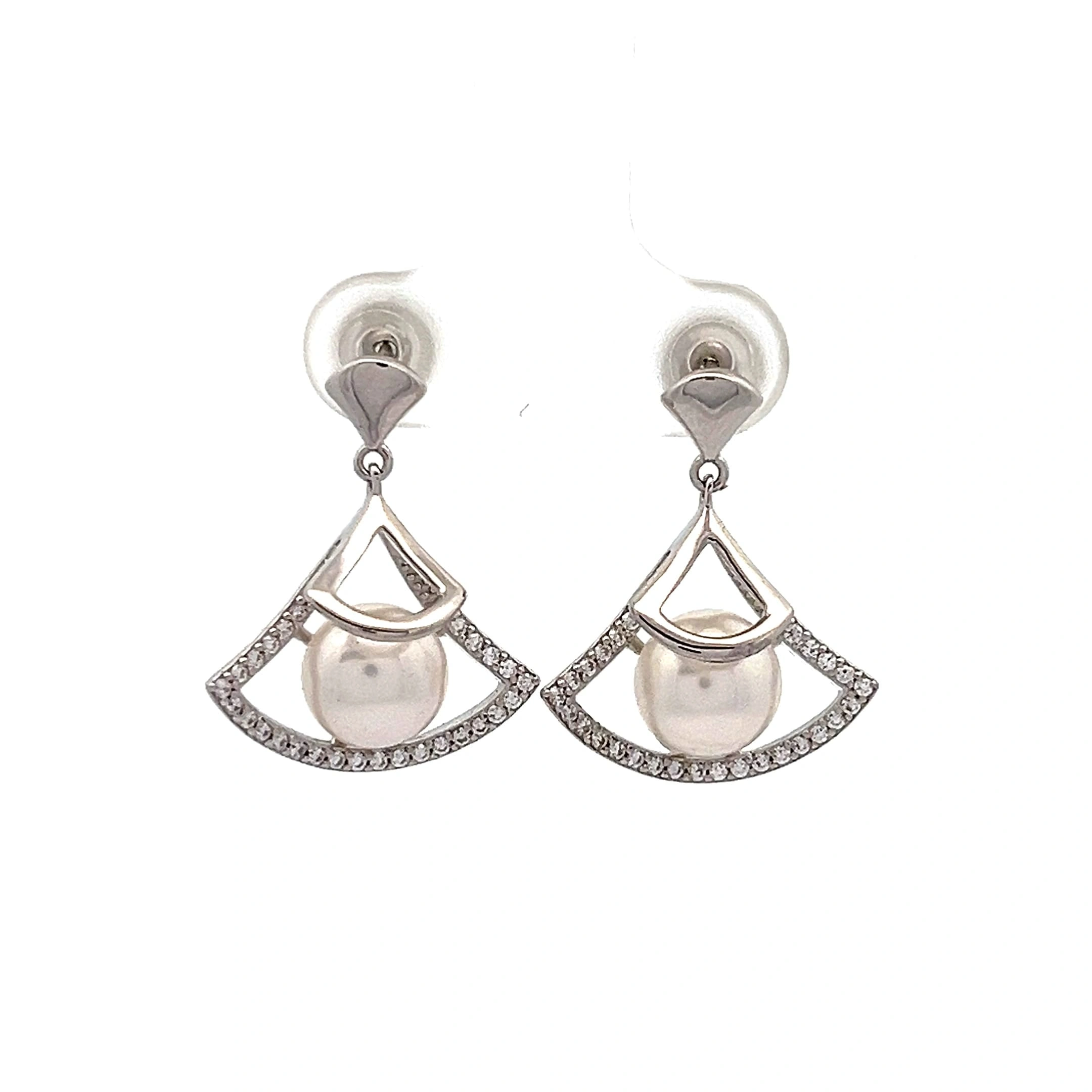 Tranquil Silver Earrings | Mustafa Jewellery Malaysia