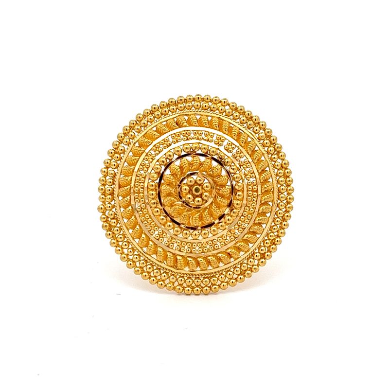 Vintage Success Gold Ring | Mustafa Jewellery
