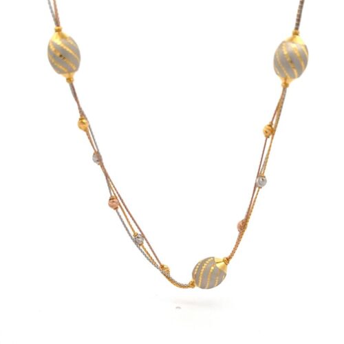 Eternal Vogue Gold Chain - Front View | Mustafa Jewellery