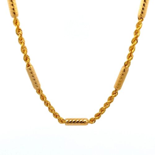Gold Chain - Tied to Elegance | Mustafa Jewellery