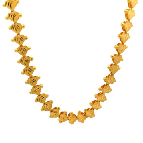 Gold Chain - Delicately Glamoured | Mustafa Jewellery