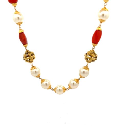 Vintage Harmony Gold Chain - Front View | Mustafa Jewellery