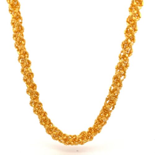 Opulent Cascade Gold Chain | Mustafa Jewellery Singapore