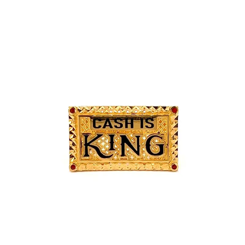 Cash is King Gold Ring For Men | Mustafa Jewellery Singapore