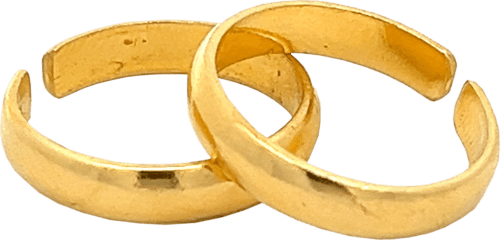 Elegant Simplicity Gold Toe Ring