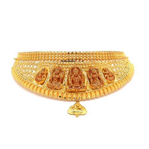 Divine Icons Gold Choker | Mustafa Jewellery