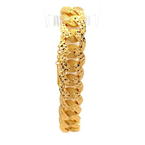 Rustic Rambler Gold Chain Bracelet | Mustafa Jewellery