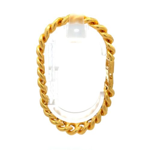 Rodeo Radiance Gold Chain Bracelet - Left Side View | Mustafa Jewellery