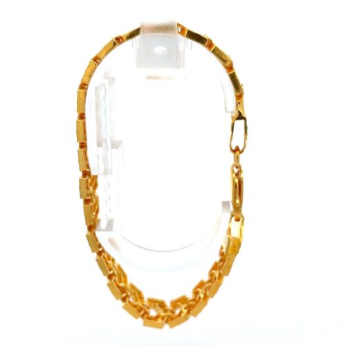 Tuscan Treasures Gold Link Bracelet - Side View | Mustafa Jewellery