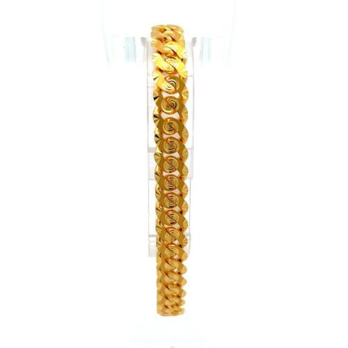 Medici Spiral Gold Chain Bracelet | Mustafa Jewellery