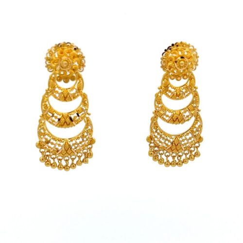 Filigree Serenade Chandbali Earrings | Mustafa Jewellery