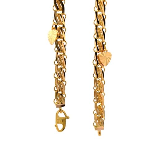 Mystical Charm Gold Anklet | Mustafa Jewellery