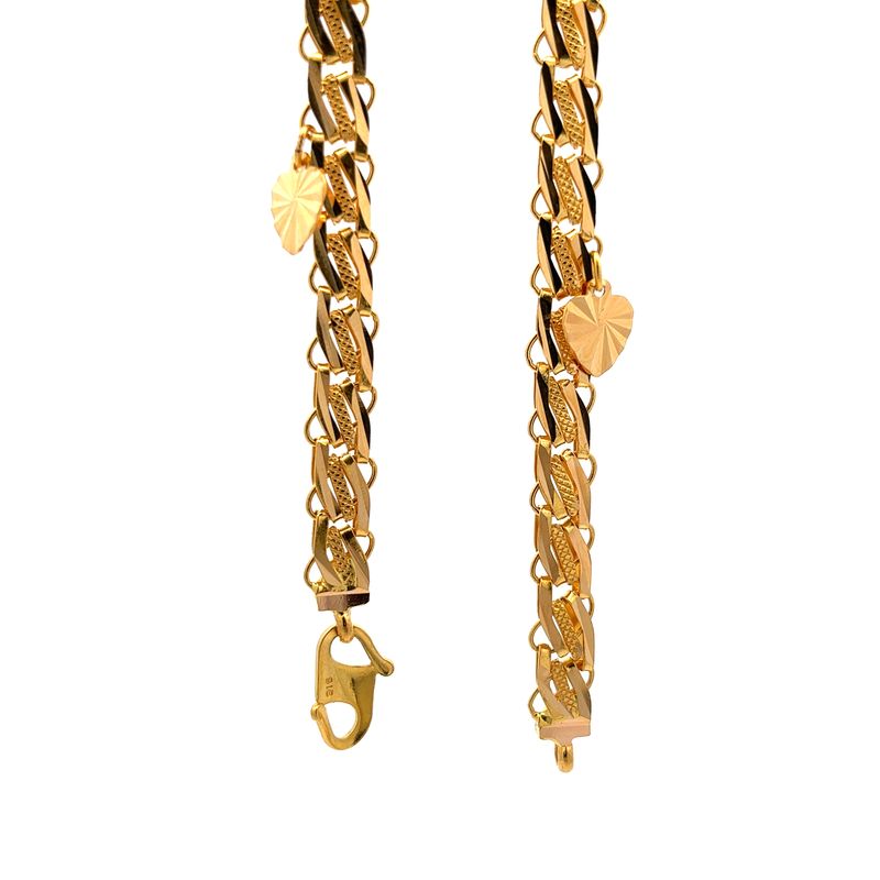 Mystical Charm Gold Anklet | Mustafa Jewellery