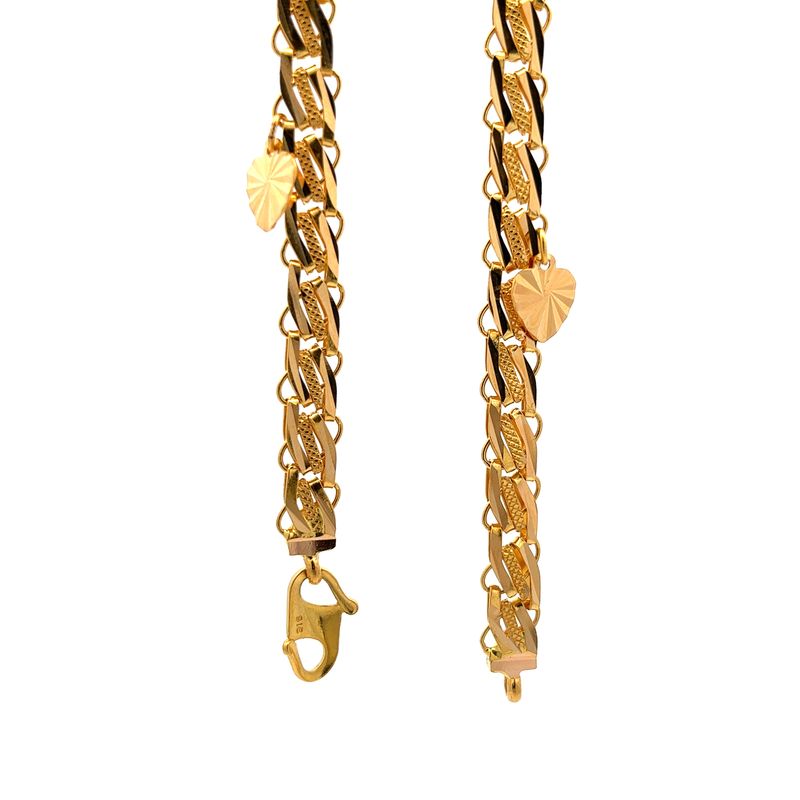 Mystical Charm Gold Anklet | Mustafa Jewellery Singapore