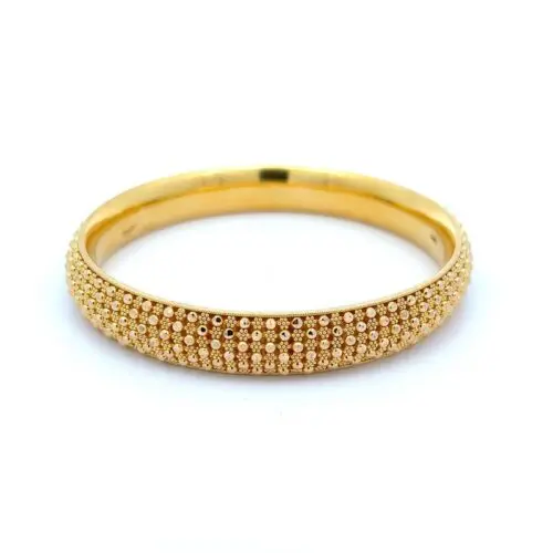 Dainty Filigree Gold Kangan - Left