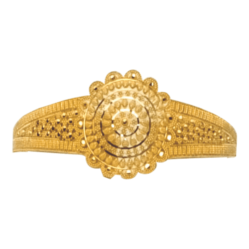 Enchanting Cascade Gold Bangle | Mustafa Jewellery Singapore