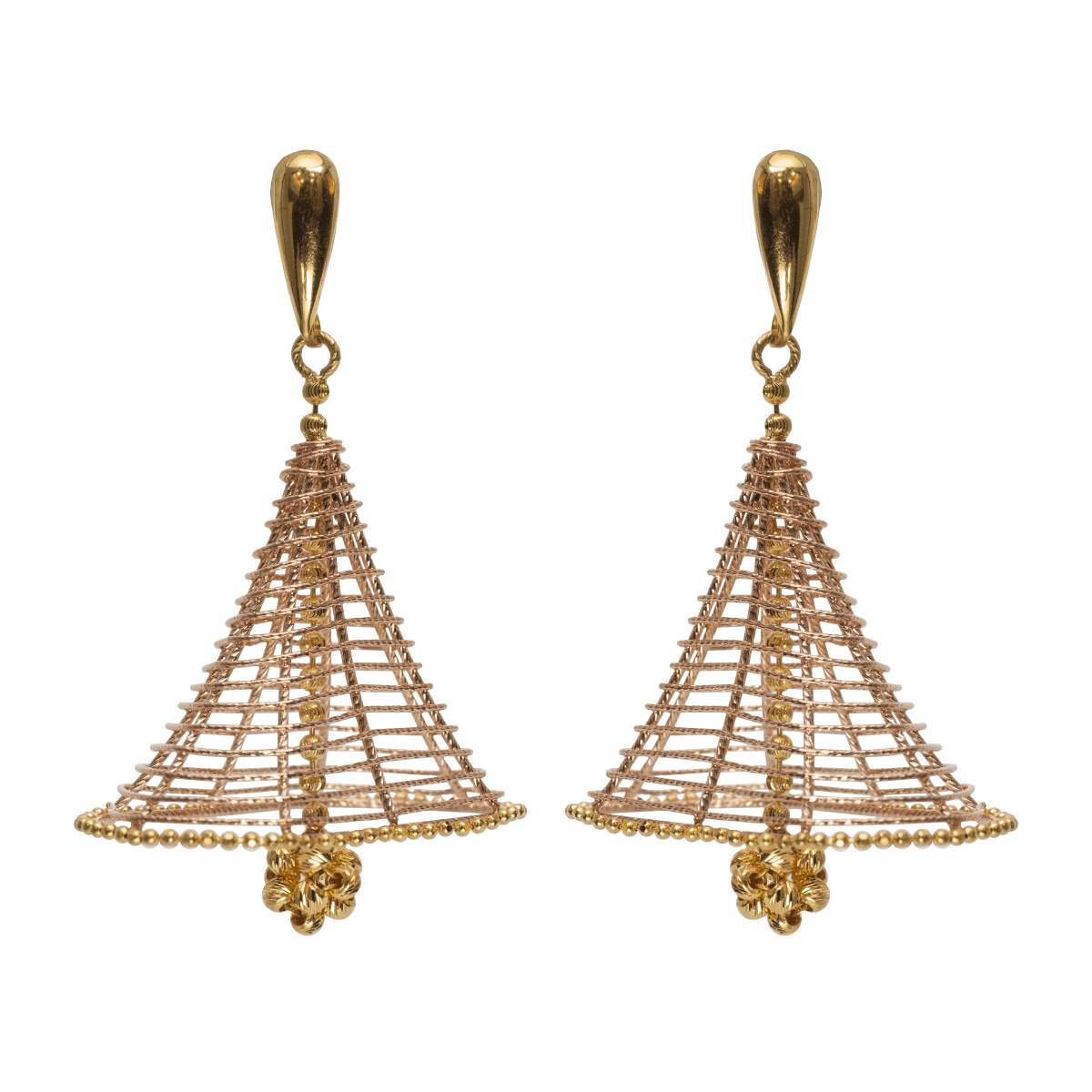 Majestic Treasures Gold Jhumka Earrings