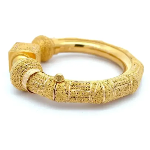 Celestial Dance Gold Bangle - Left