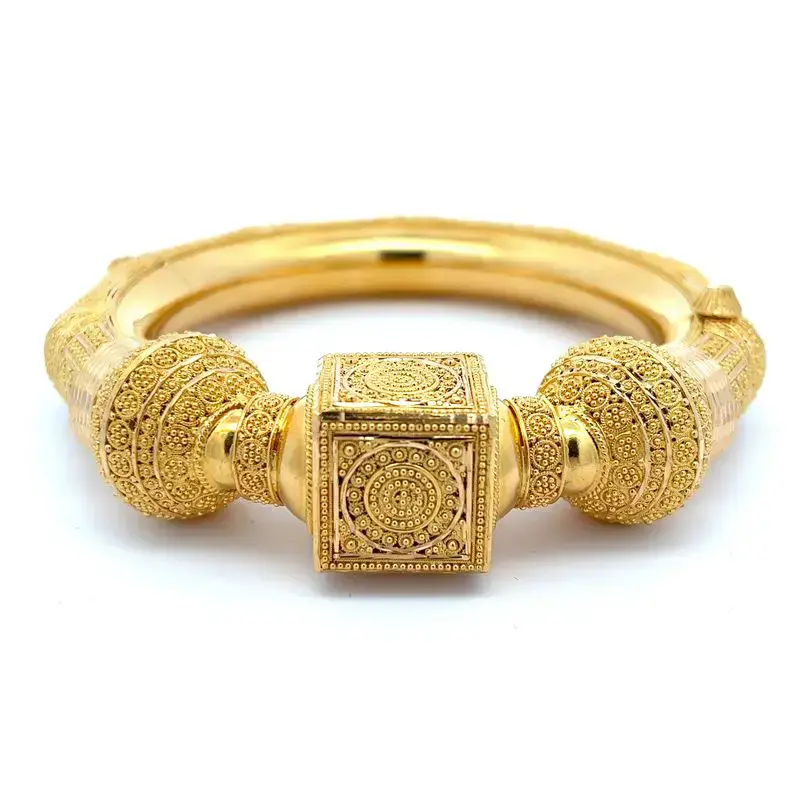 Celestial Dance Gold Bangle | Mustafa Jewellery Singapore