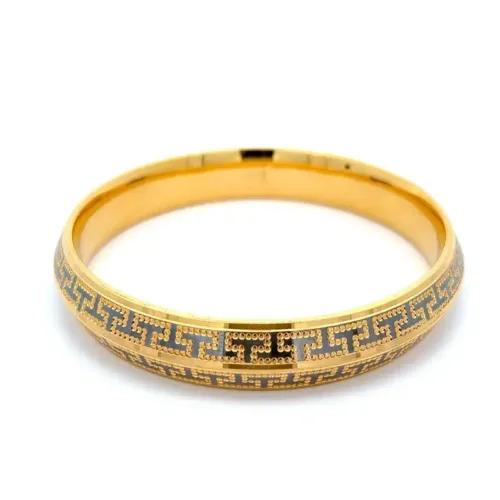 Sahibzada Gold Kada For Men | Mustafa Jewellery Singapore