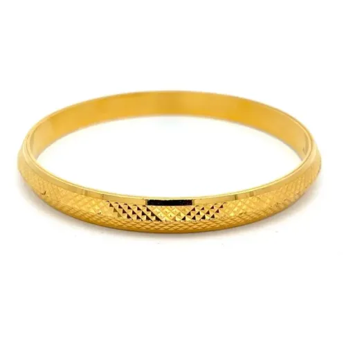 Sikh Warrior’s Gold Kada For Men - Left