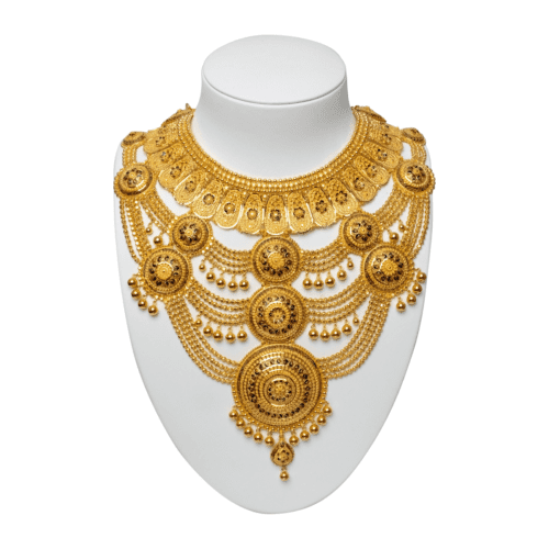 Celestial Harmony Gold Haram | Mustafa Jewellery Singapore