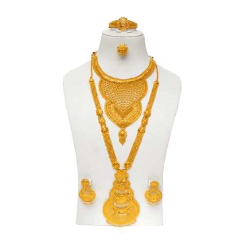 Enchanting Cascade Gold Necklace | Mustafa Jewellery Singapore