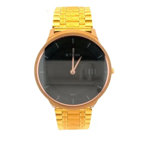 Titan’s Edge Men’s Gold Watch | Mustafa Jewellery Singapore